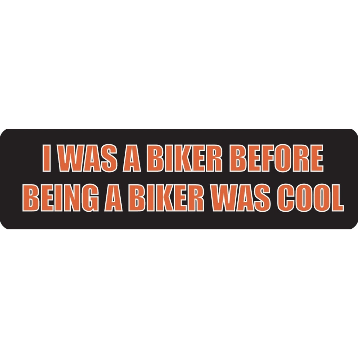 I was a biker before being a biker was cool vinyl motorcycle helmet sticker - biker decal