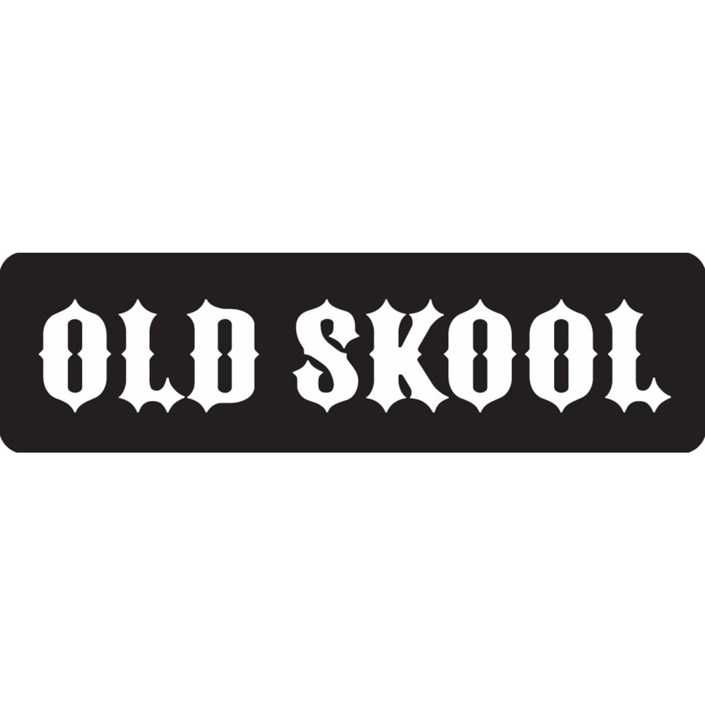 Old skool vinyl motorcycle helmet sticker - biker decal
