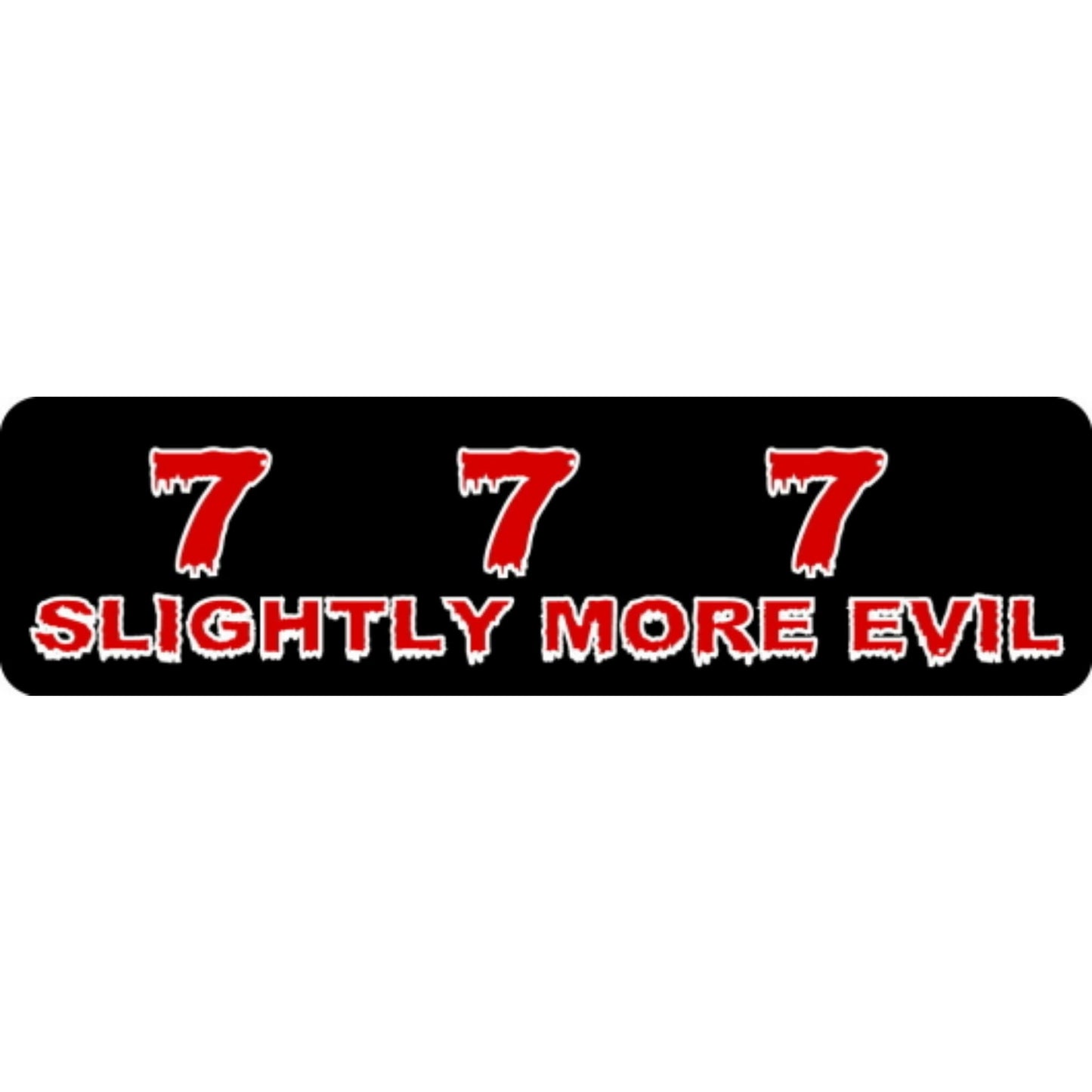 slightly more evil vinyl motorcycle helmet stickers - funny biker decal