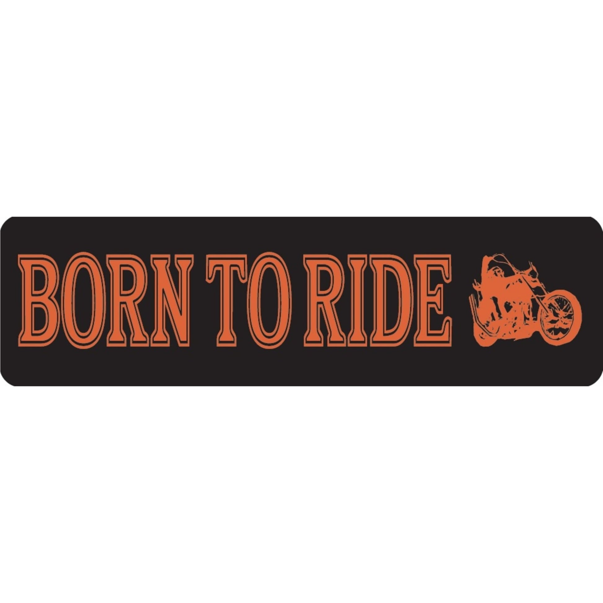 Born to ride vinyl motorcycle helmet sticker - biker decal