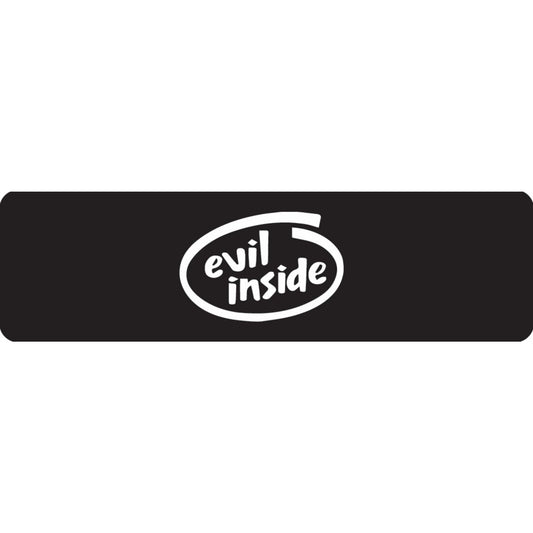 Evil inside vinyl motorcycle helmet sticker - biker decal