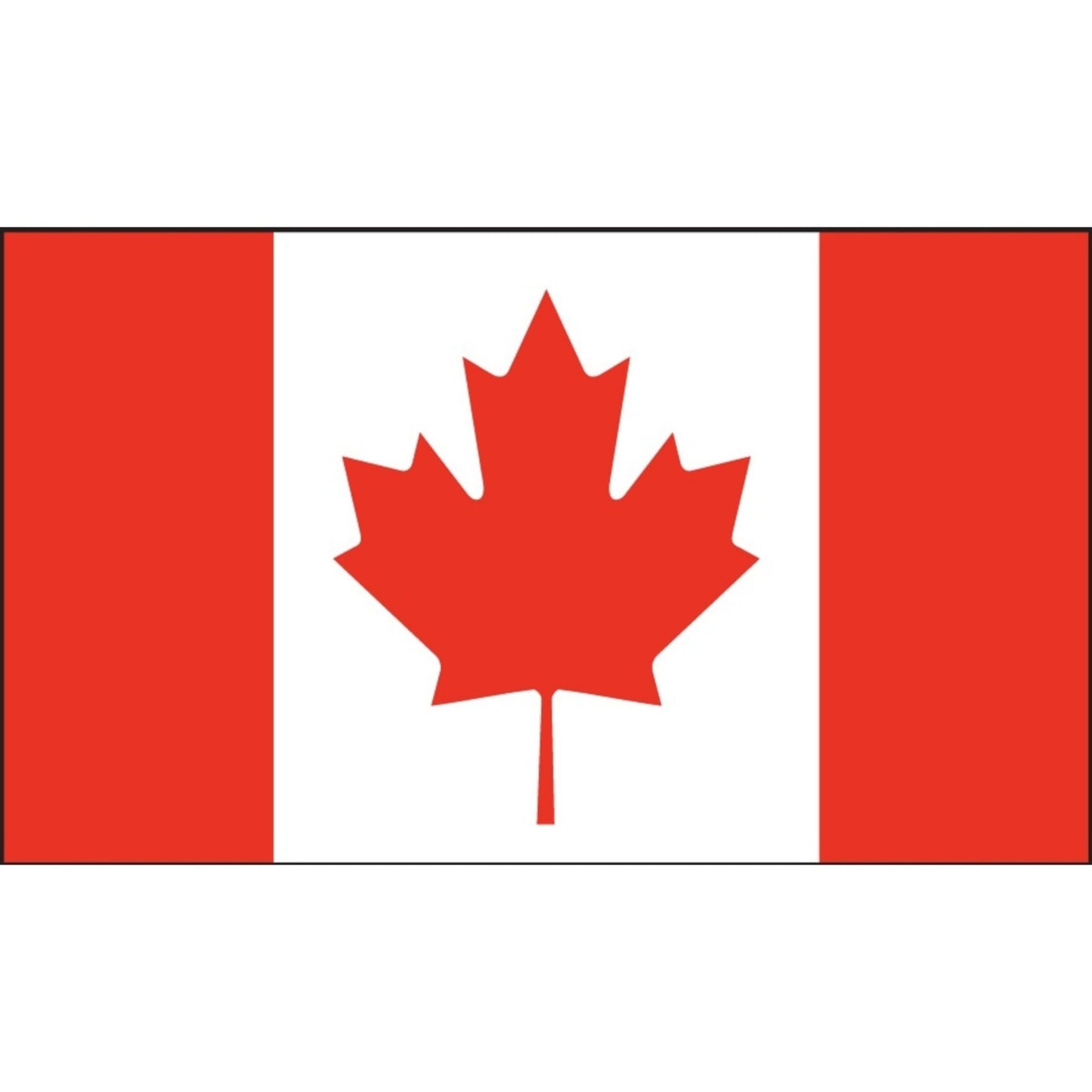 Canadian flag vinyl motorcycle helmet sticker - patriotic biker decal