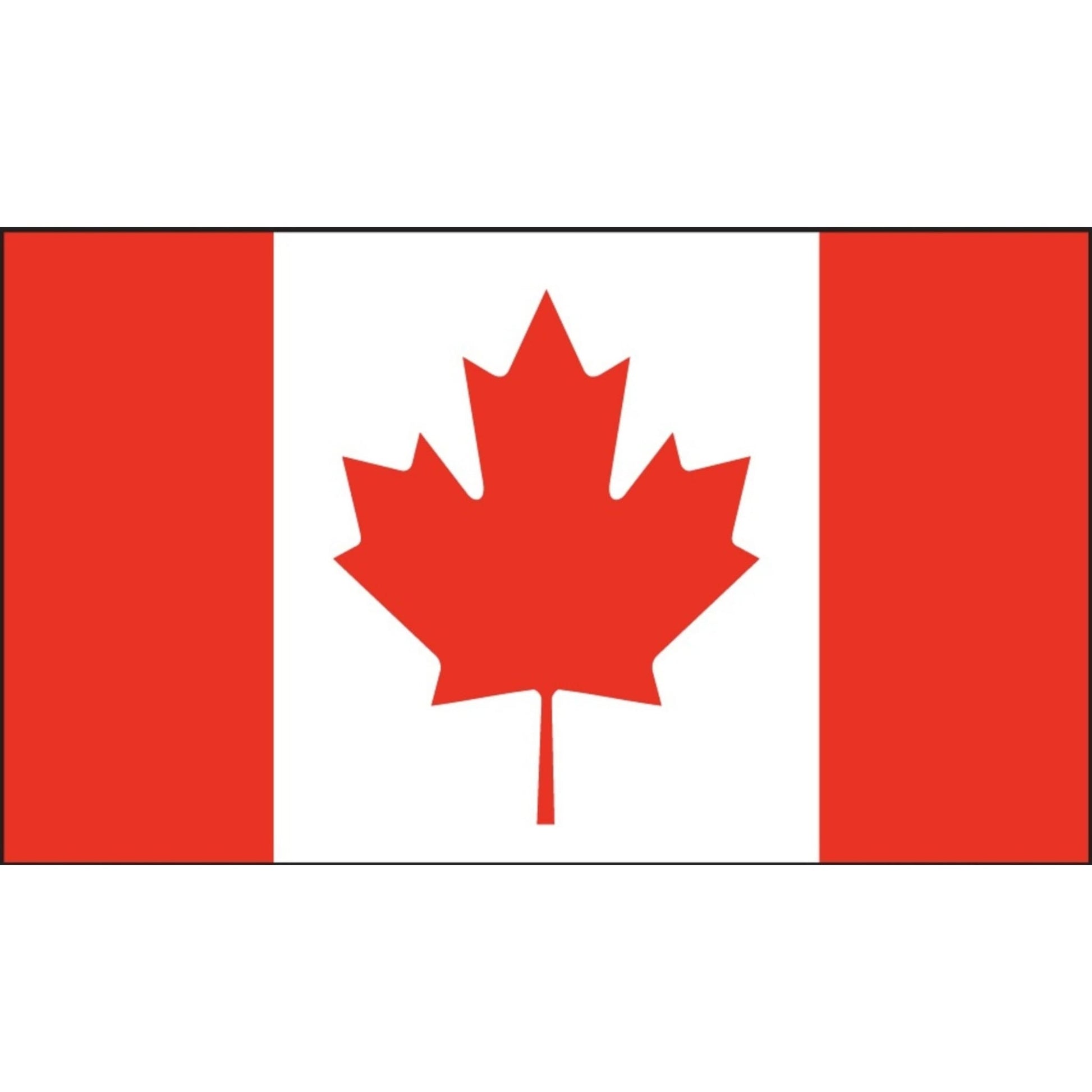 Canadian flag vinyl motorcycle helmet sticker - patriotic biker decal
