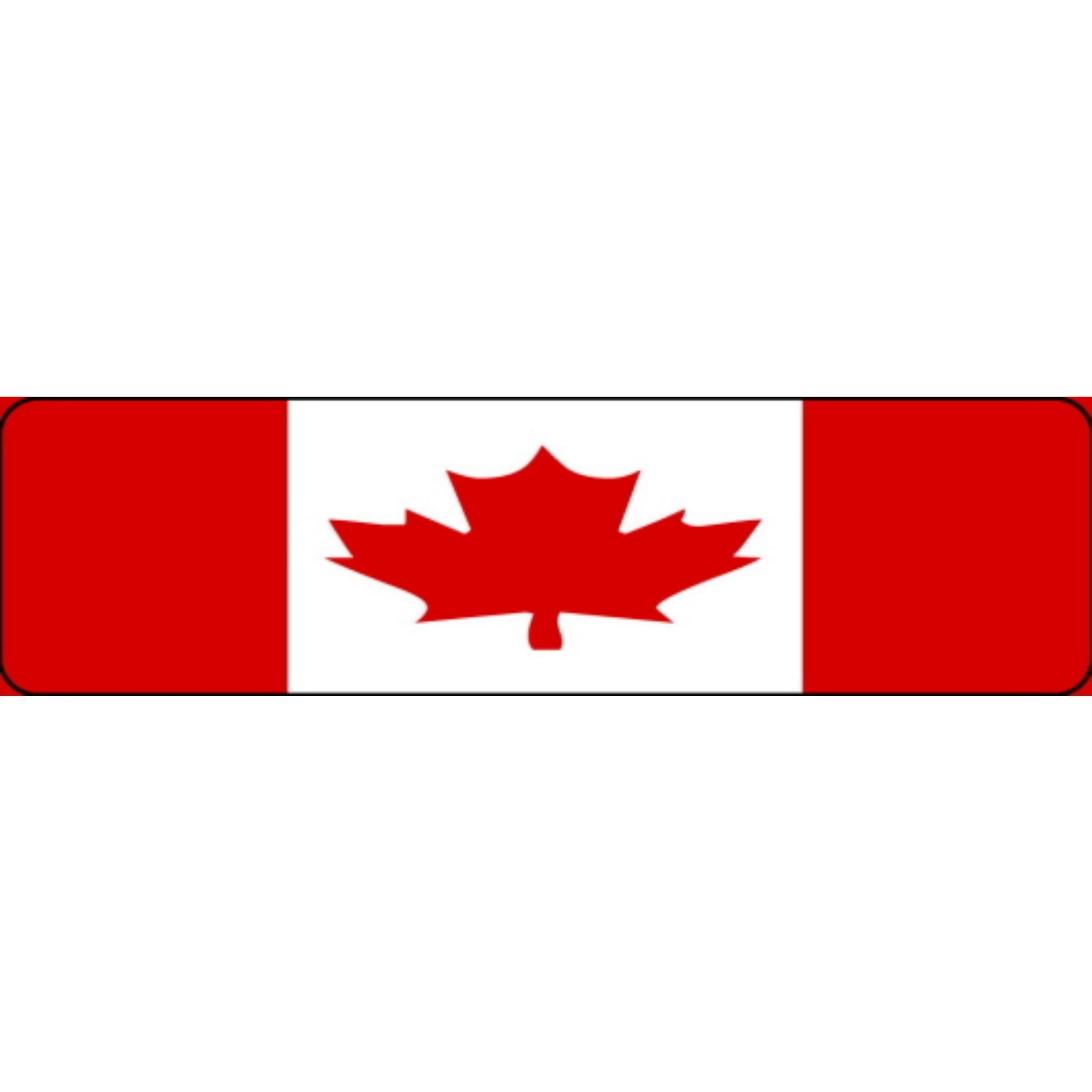 Canadian flag vinyl motorcycle helmet stickers - patriotic biker decal