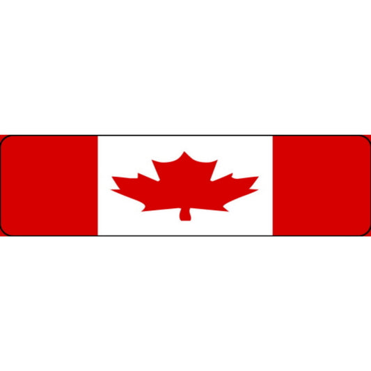 Canadian flag vinyl motorcycle helmet stickers - patriotic biker decal