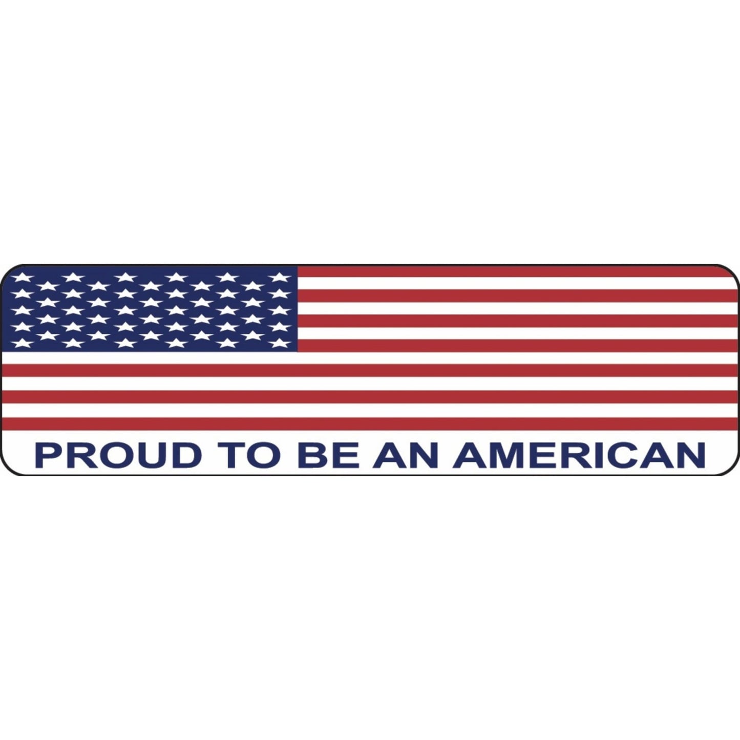 American flag proud to be an American vinyl motorcycle helmet sticker - patriotic biker decal