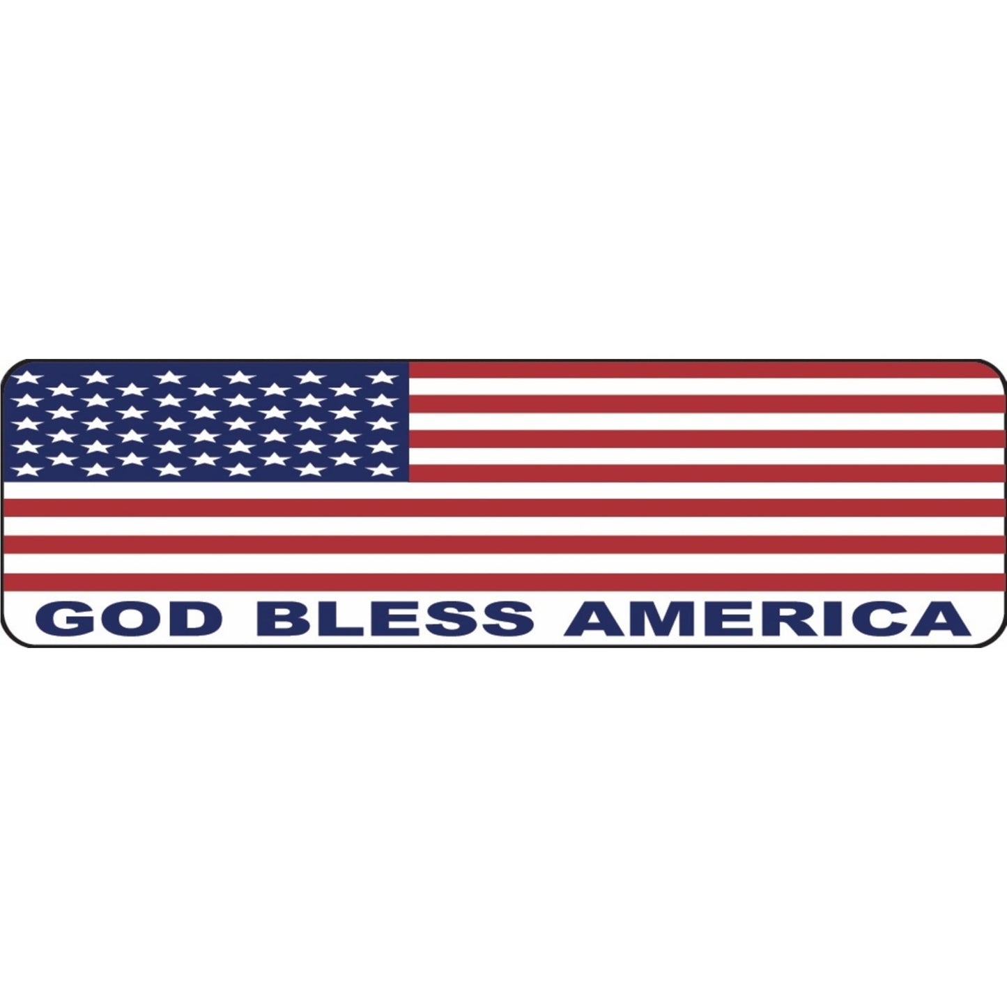 American flag God bless America vinyl motorcycle helmet sticker - patriotic biker decal