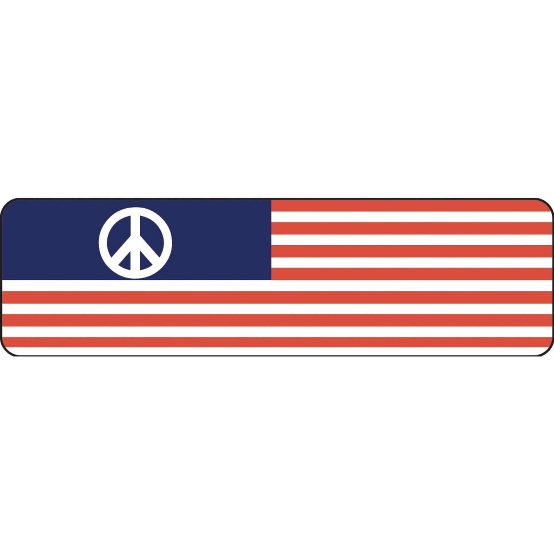 American flag peace flag vinyl motorcycle helmet sticker - patriotic biker decal