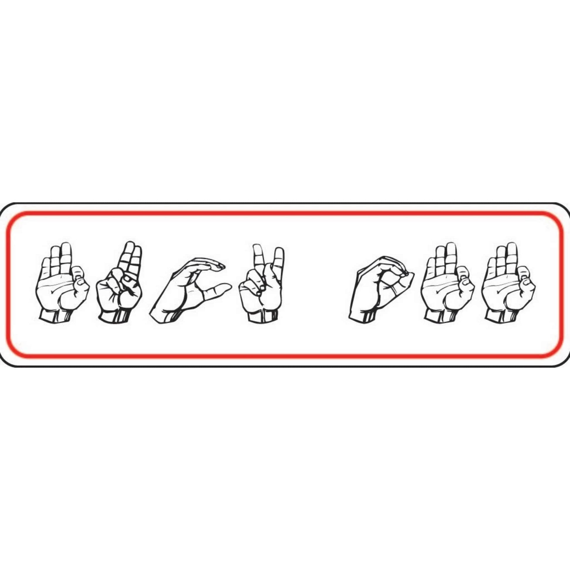 Fuck off sign language vinyl motorcycle helmet stickers - funny biker decal