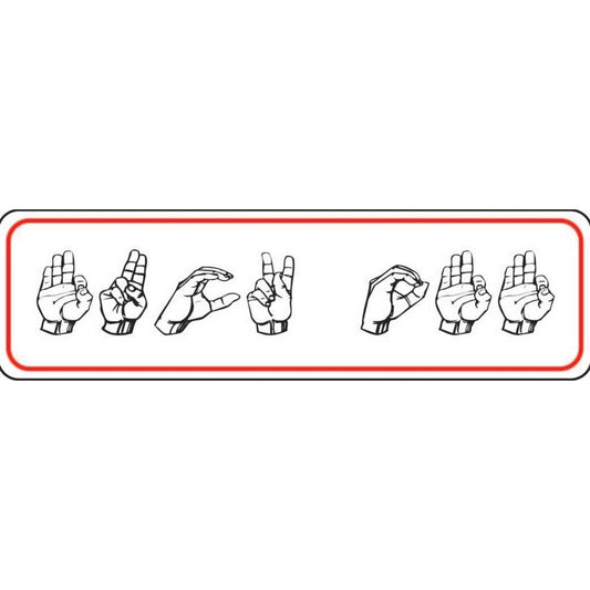 Fuck off sign language vinyl motorcycle helmet stickers - funny biker decal