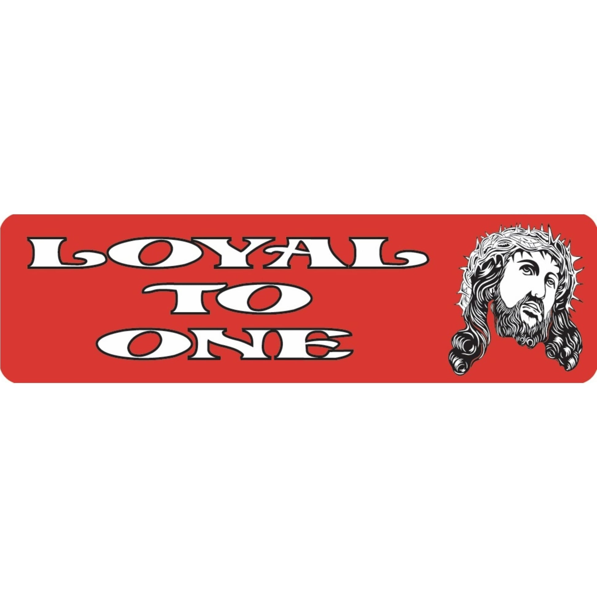 Loyal to one vinyl motorcycle helmet sticker - biker decal