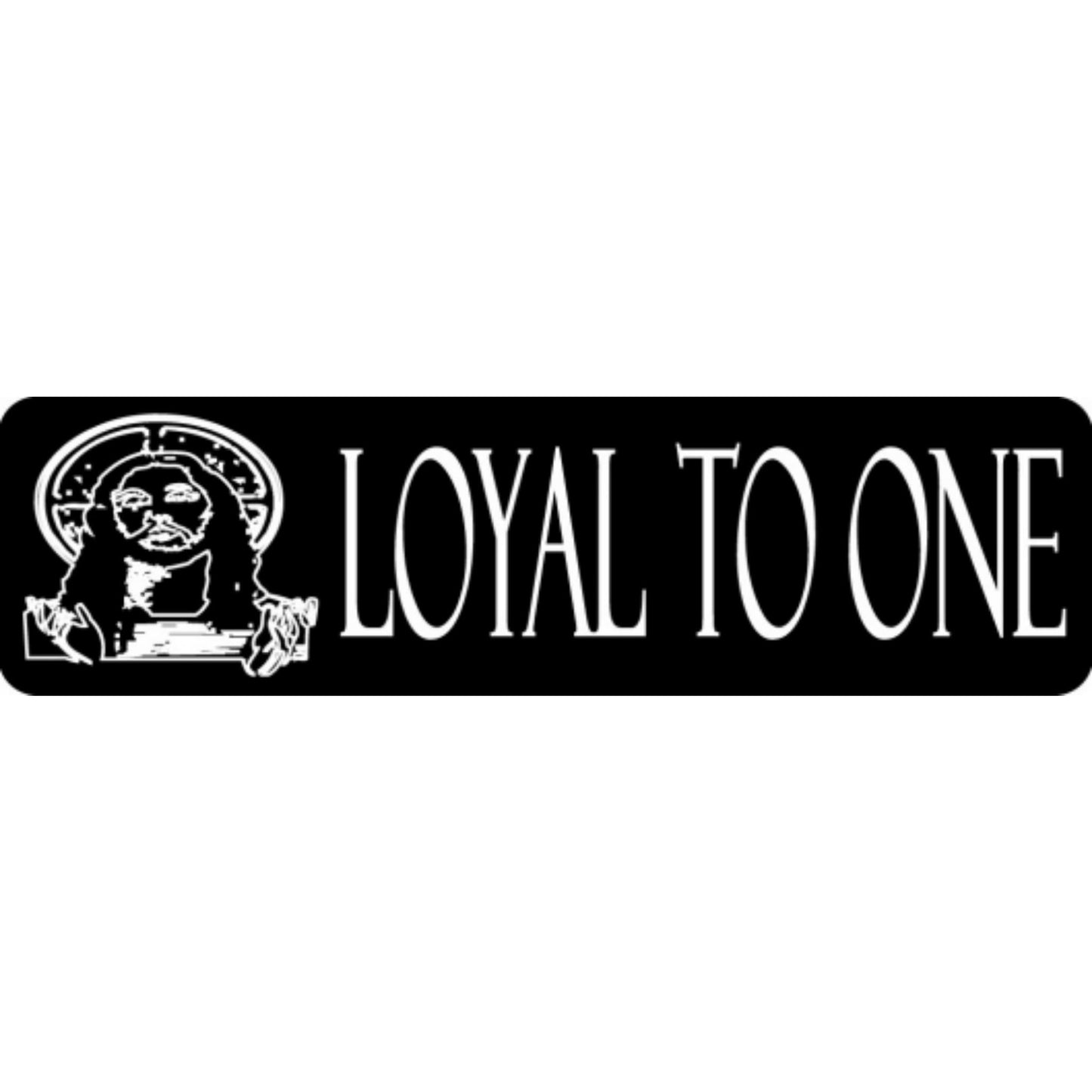 Loyal to one vinyl motorcycle helmet stickers - biker decal