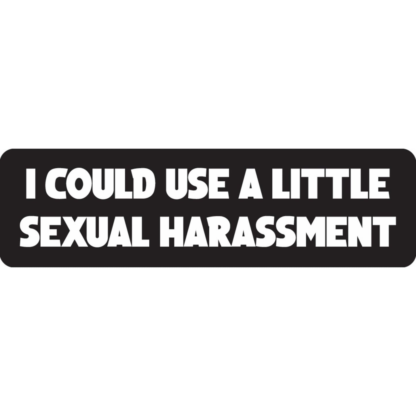 I could use a little sexual harassment vinyl motorcycle helmet sticker - funny biker decal
