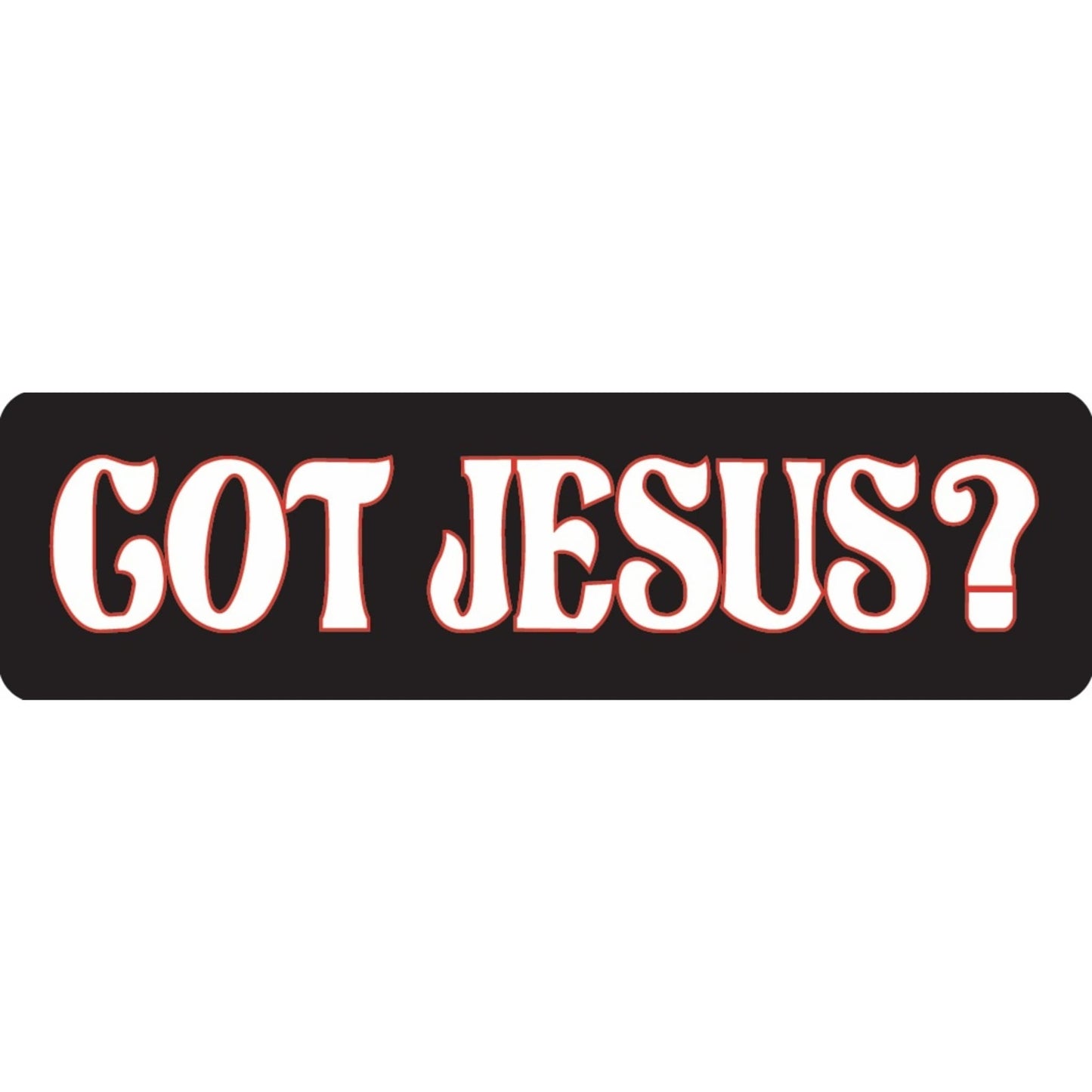 Got Jesus vinyl motorcycle helmet sticker - religious biker decal
