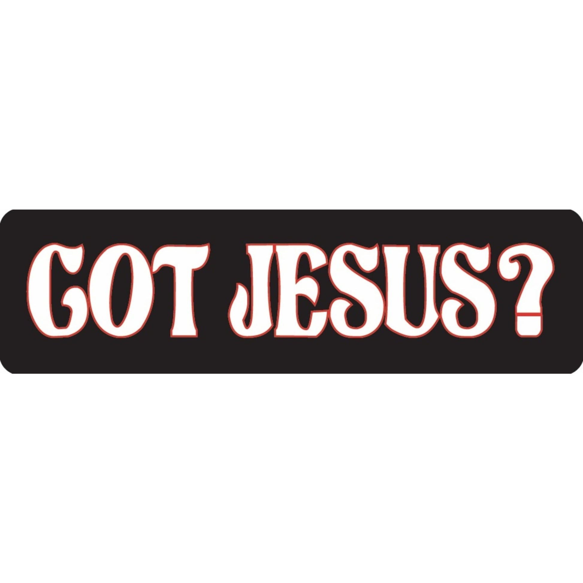 Got Jesus vinyl motorcycle helmet sticker - religious biker decal