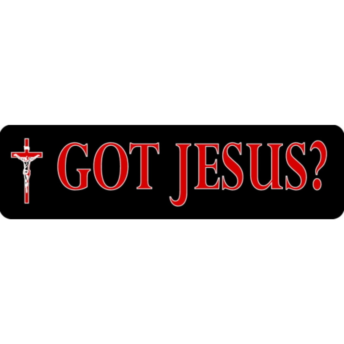 Got Jesus vinyl motorcycle helmet stickers - religious biker decal