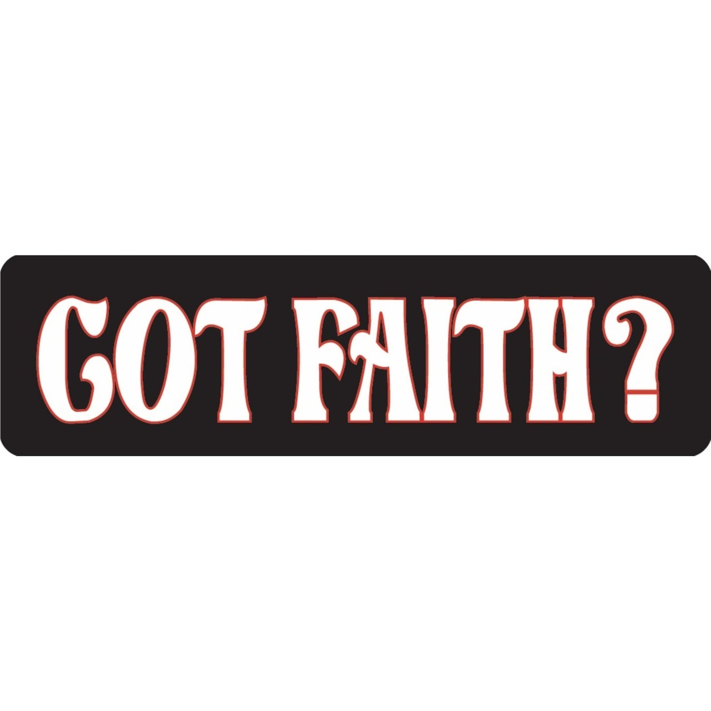 Got faith vinyl motorcycle helmet sticker - religious biker decal