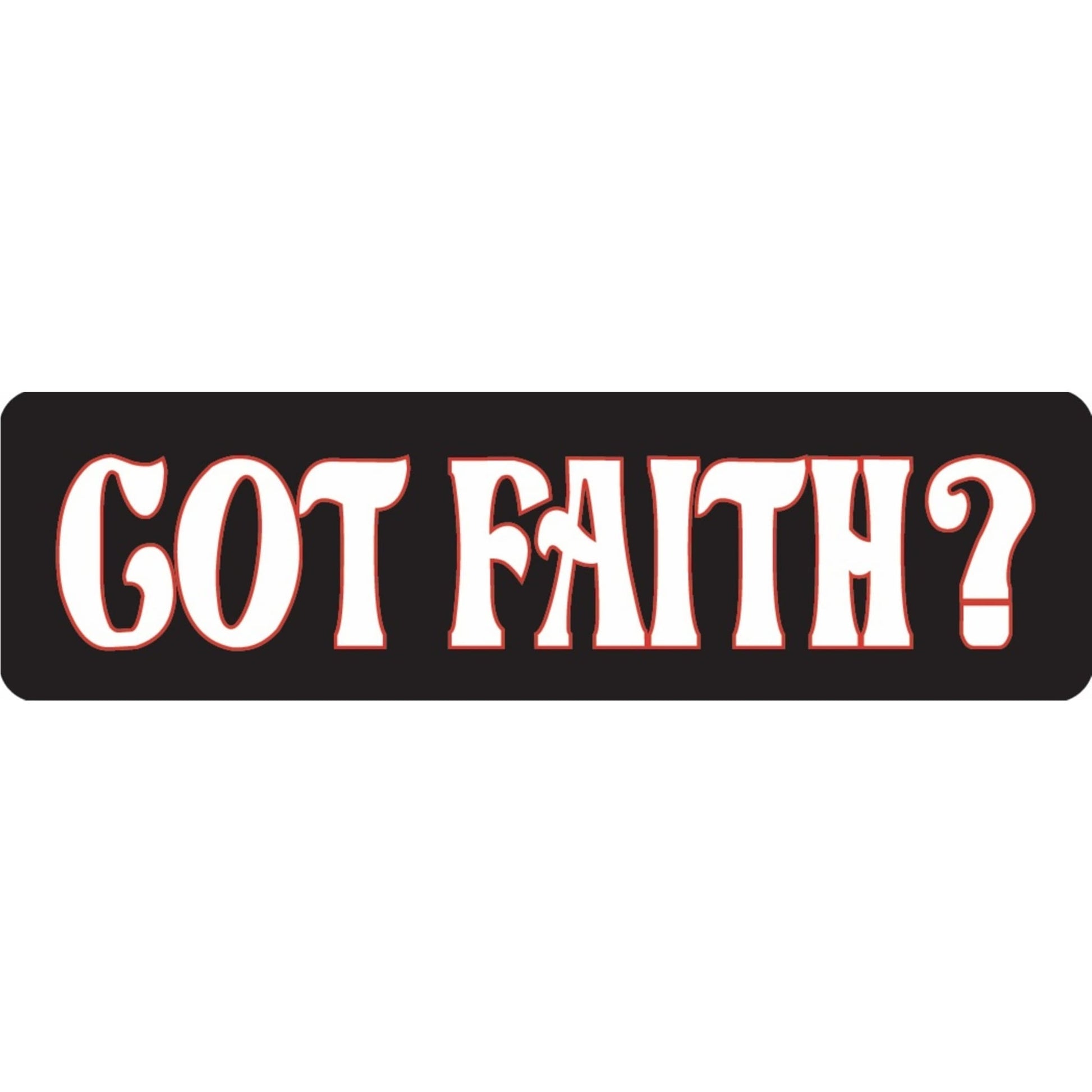 Got faith vinyl motorcycle helmet sticker - religious biker decal