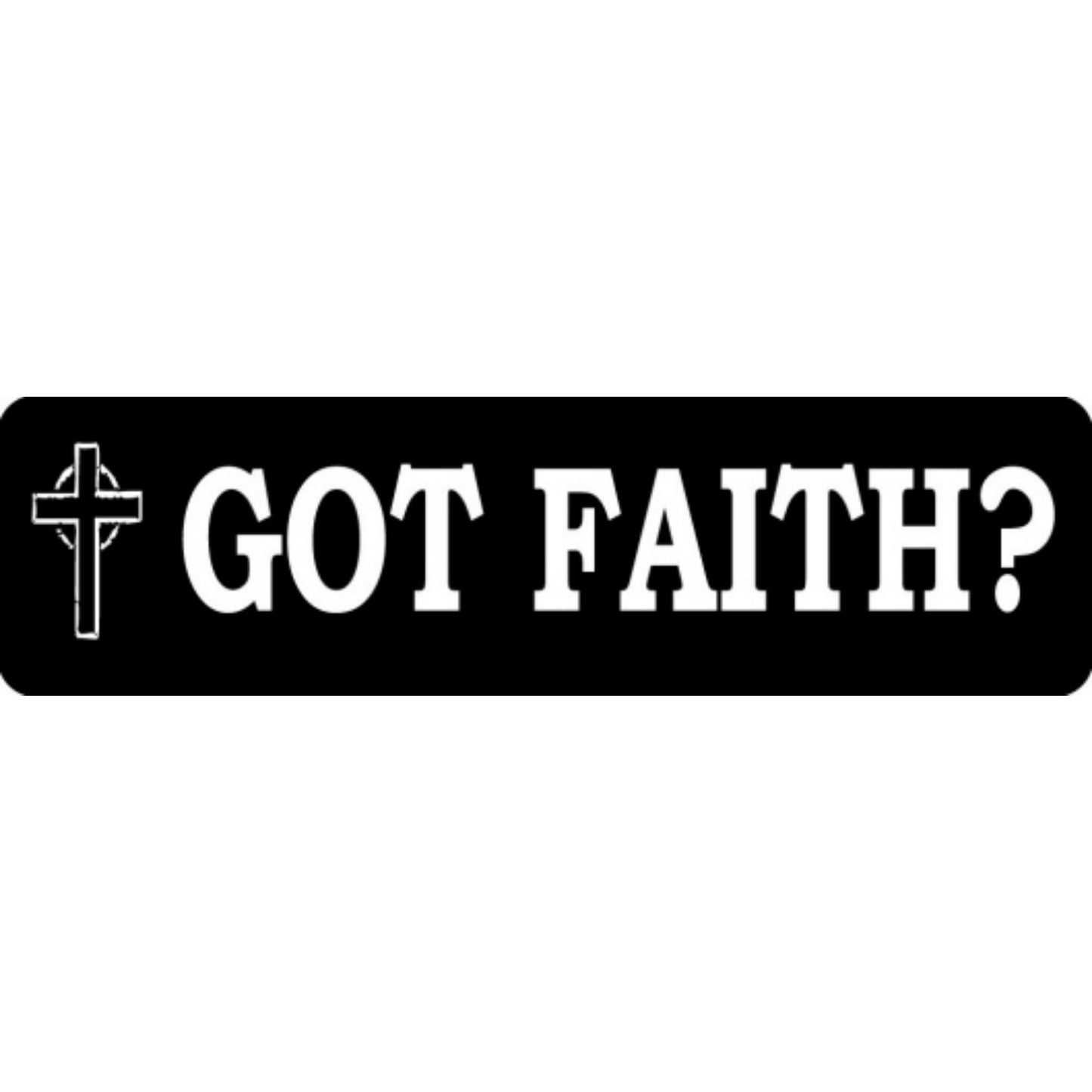 Got faith vinyl motorcycle helmet stickers - religious biker decal