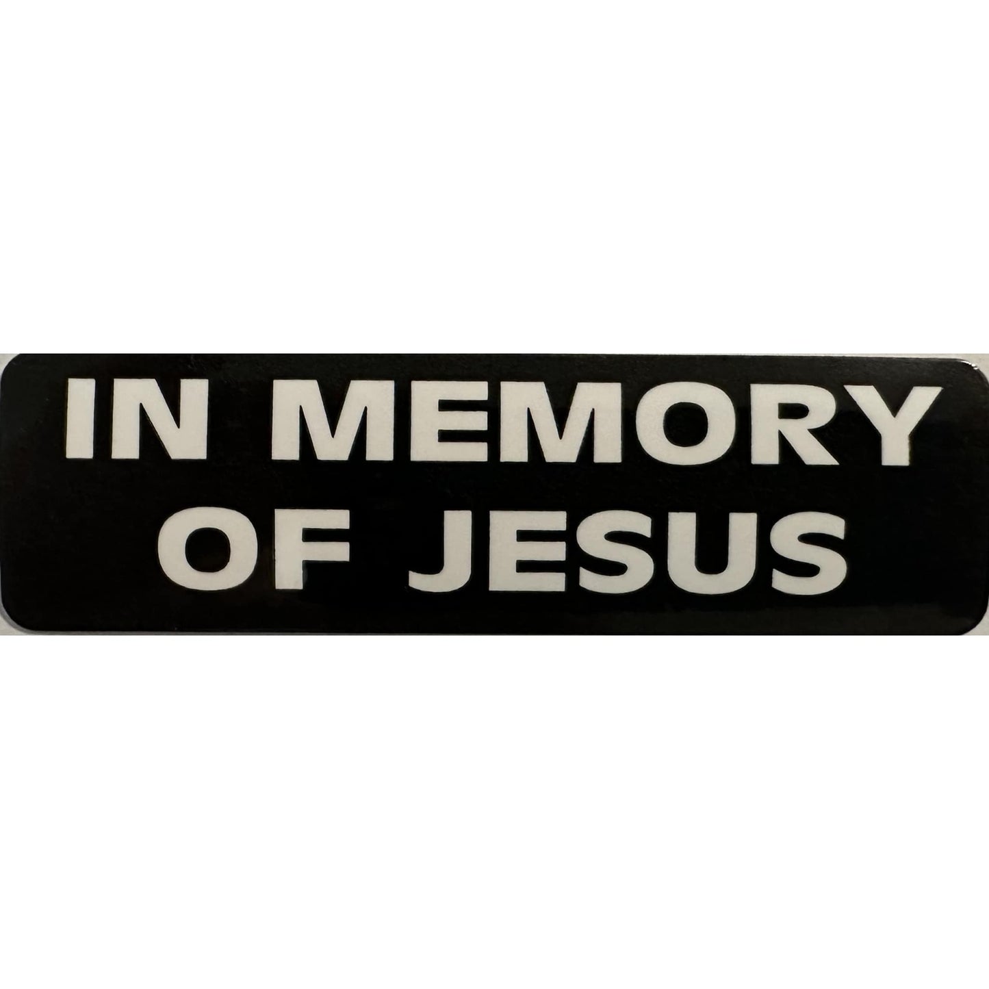 In memory of Jesus vinyl motorcycle helmet stickers - religious biker decal
