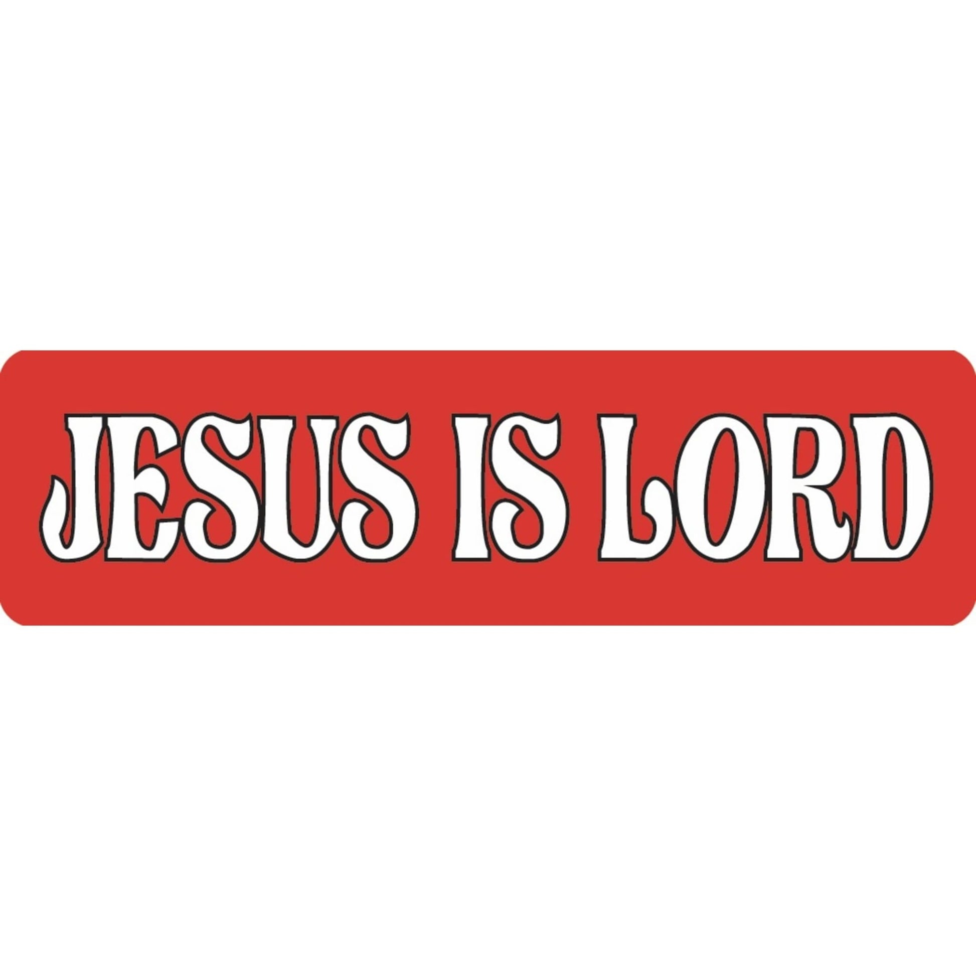 Jesus is Lord vinyl motorcycle helmet sticker - religious biker decal