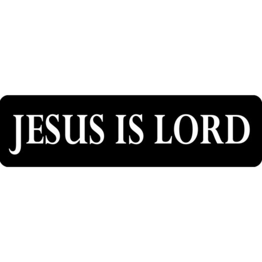 Jesus is Lord vinyl motorcycle helmet stickers - religious biker decal