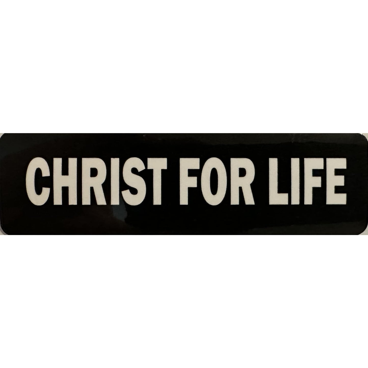Christ for life vinyl motorcycle helmet stickers - religious biker decal