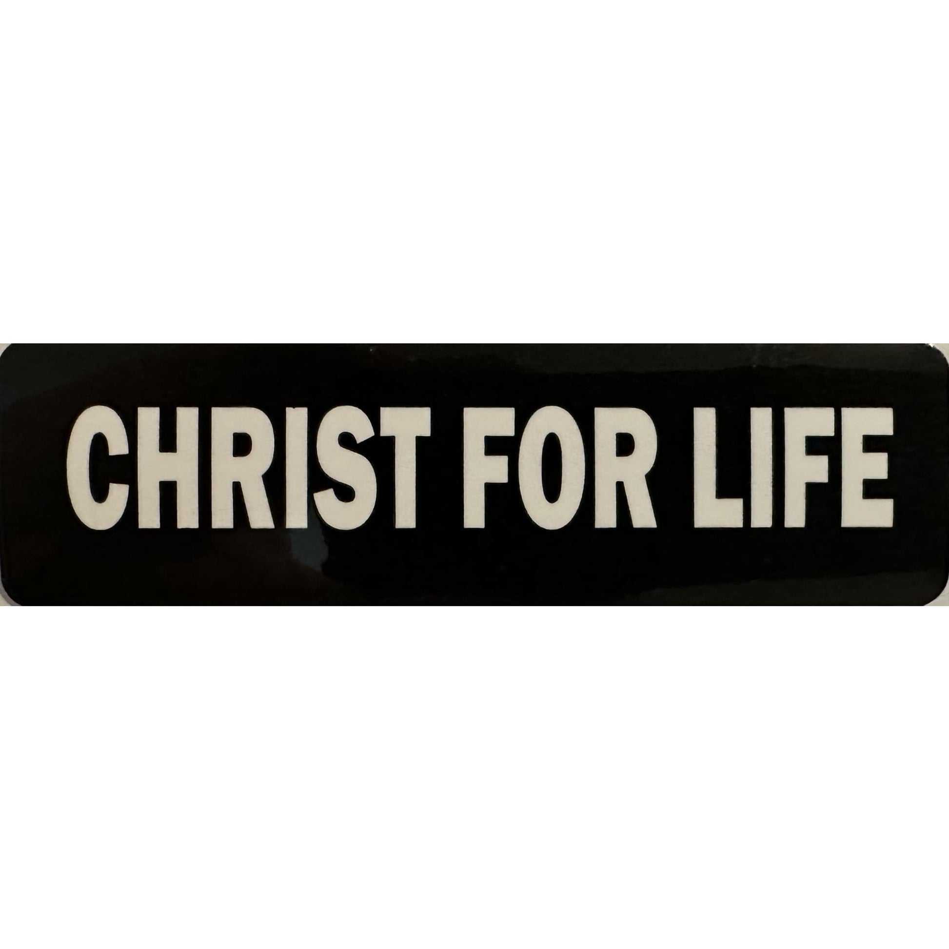 Christ for life vinyl motorcycle helmet stickers - religious biker decal