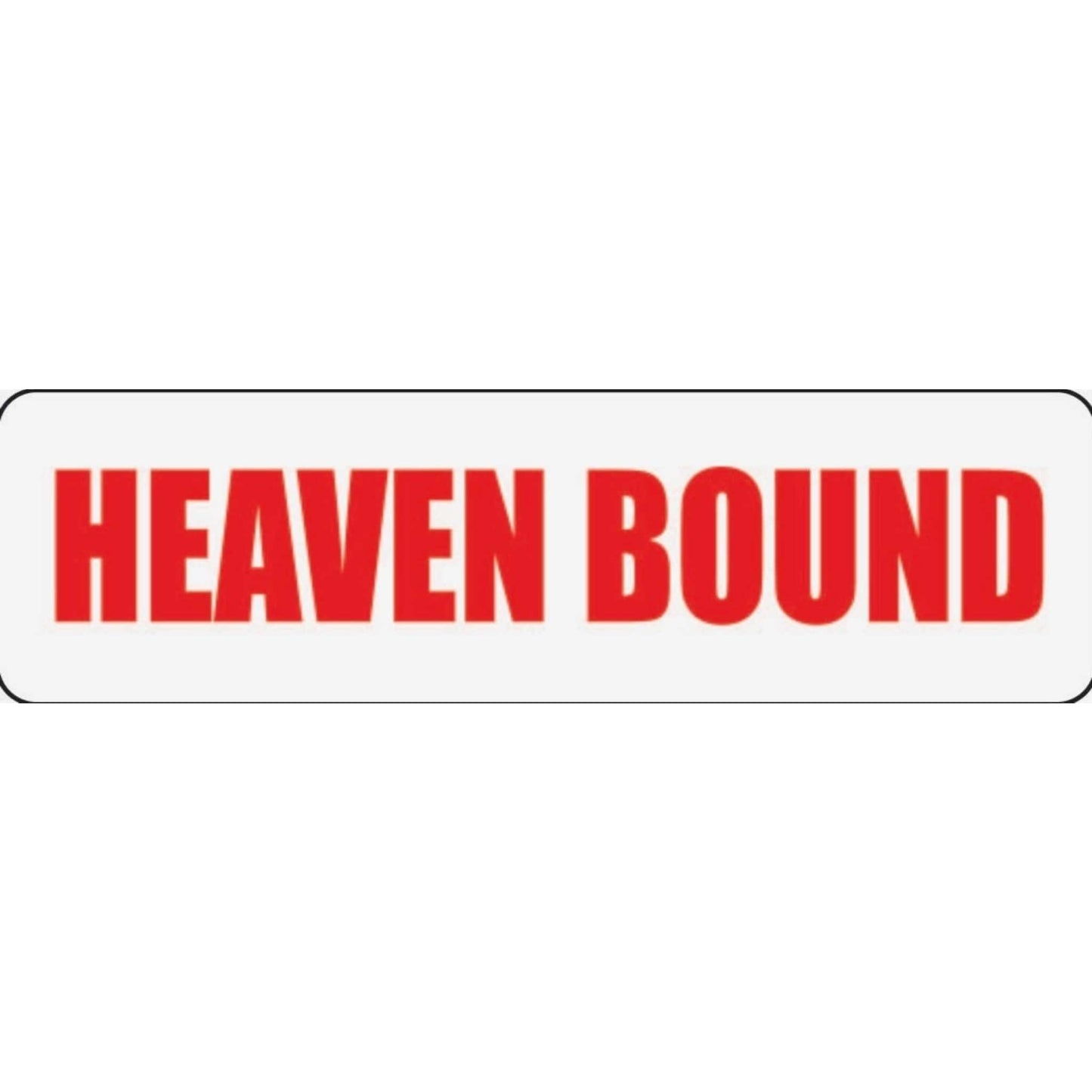 Heaven bound vinyl motorcycle helmet stickers - religious biker decal