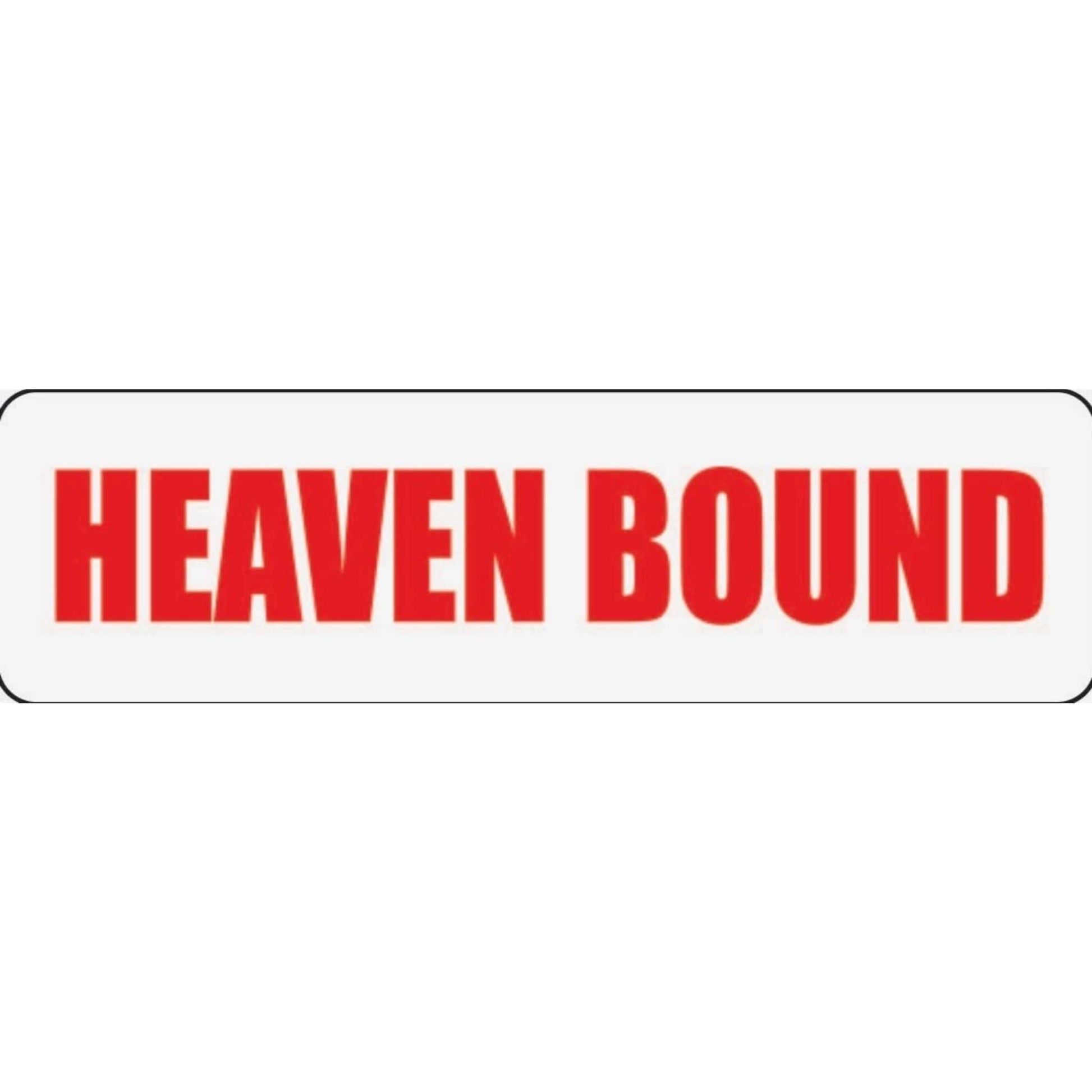 Heaven bound vinyl motorcycle helmet stickers - religious biker decal