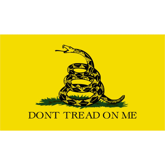 Gadsden flag vinyl motorcycle helmet sticker - patriotic biker decal