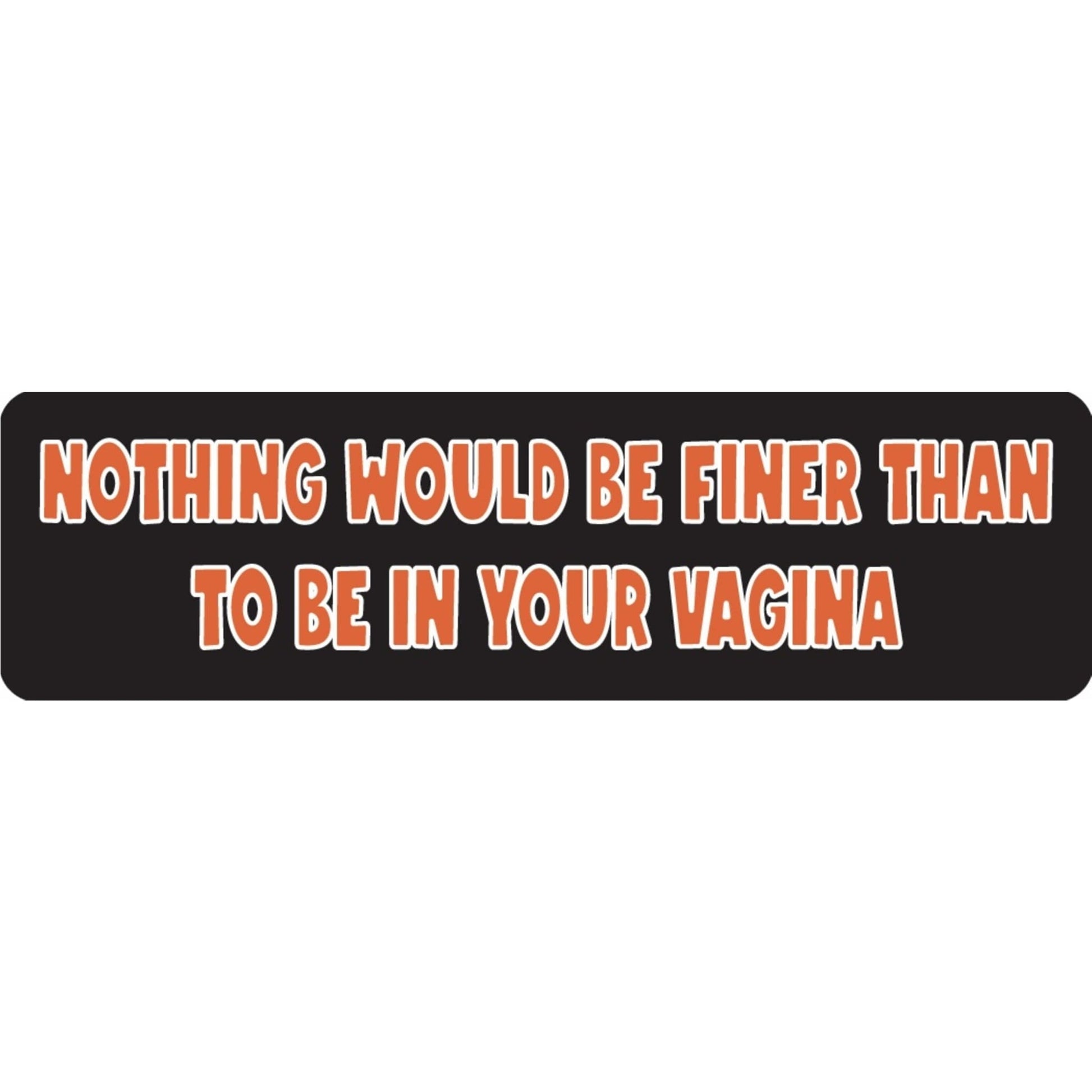 Nothing would be finer than to be in your vagina vinyl motorcycle helmet sticker - funny biker decal