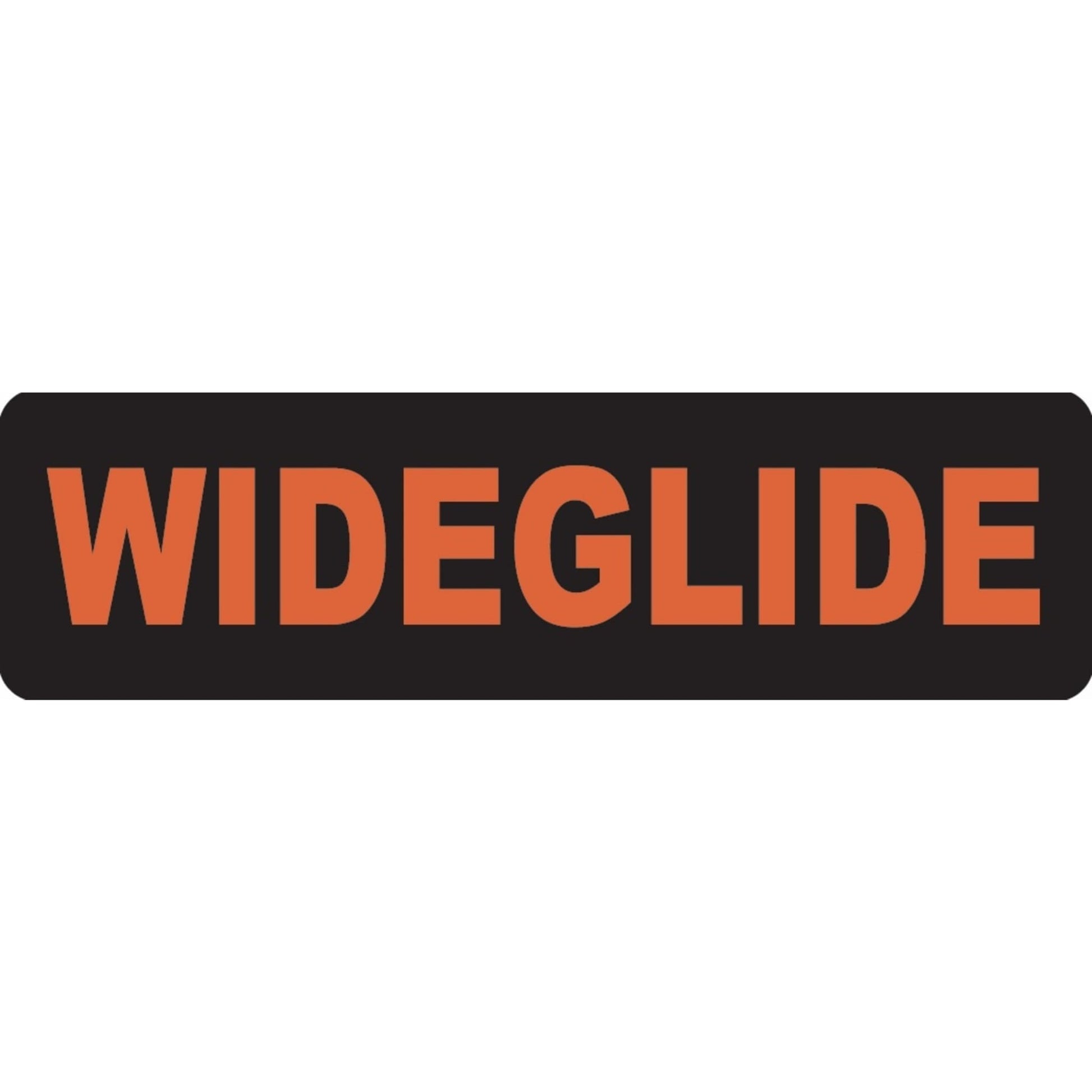 Wideglide vinyl motorcycle helmet sticker - biker decal