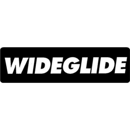 Wideglide vinyl motorcycle helmet stickers - biker decal