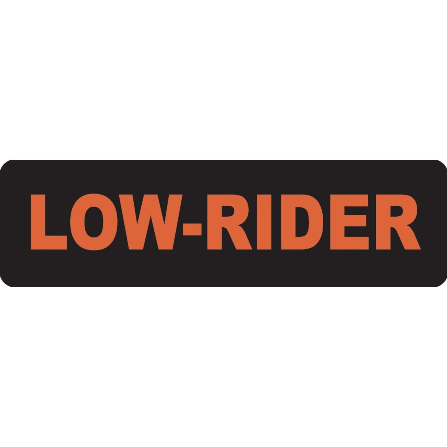 Low-rider vinyl motorcycle helmet sticker - biker decal