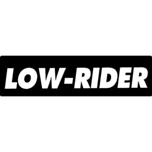 Low-rider vinyl motorcycle helmet stickers - biker decal
