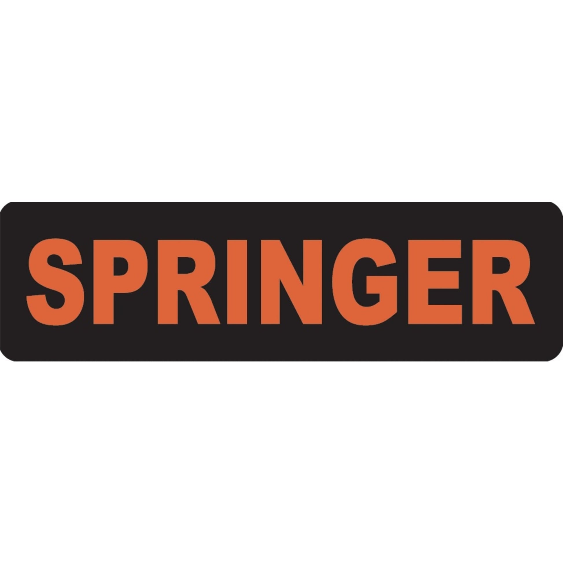 Springer vinyl motorcycle helmet sticker - biker decal