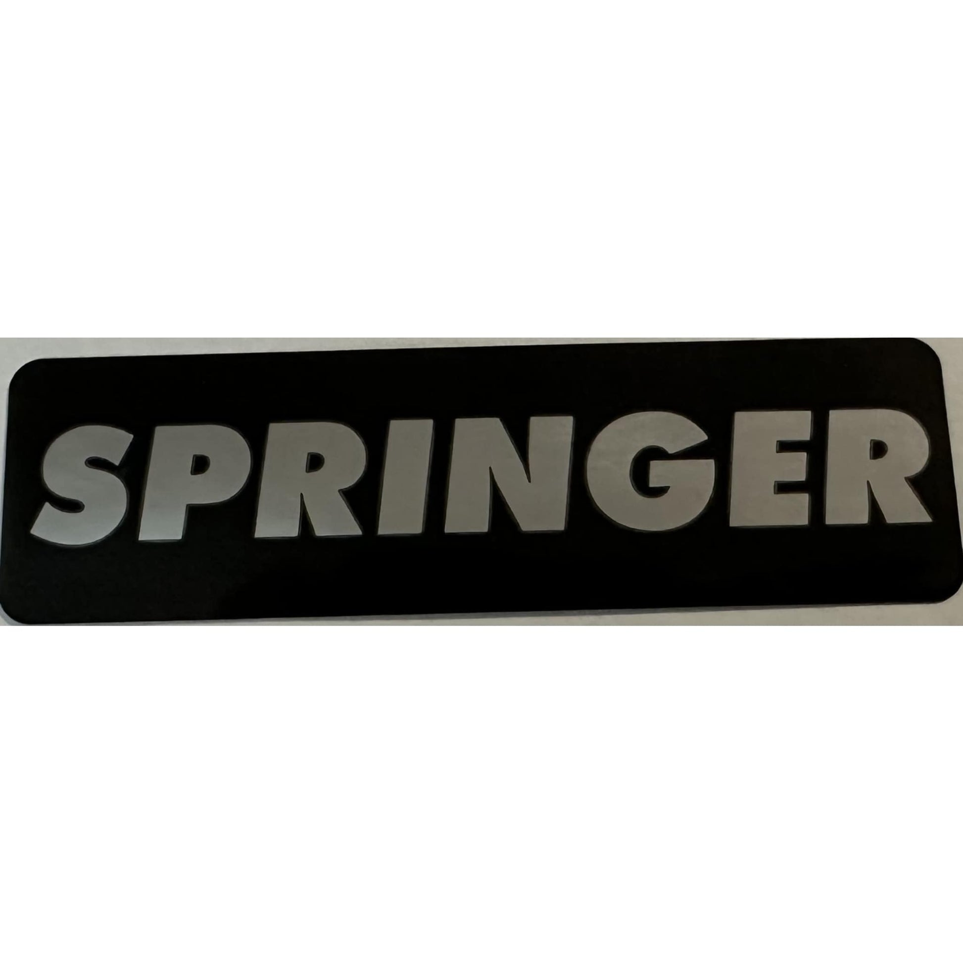 Springer vinyl motorcycle helmet stickers - biker decal