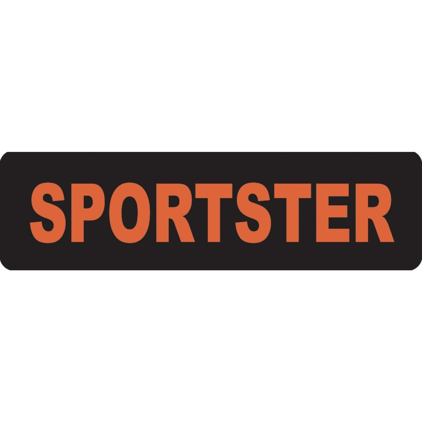 Sportster vinyl motorcycle helmet sticker - biker decal