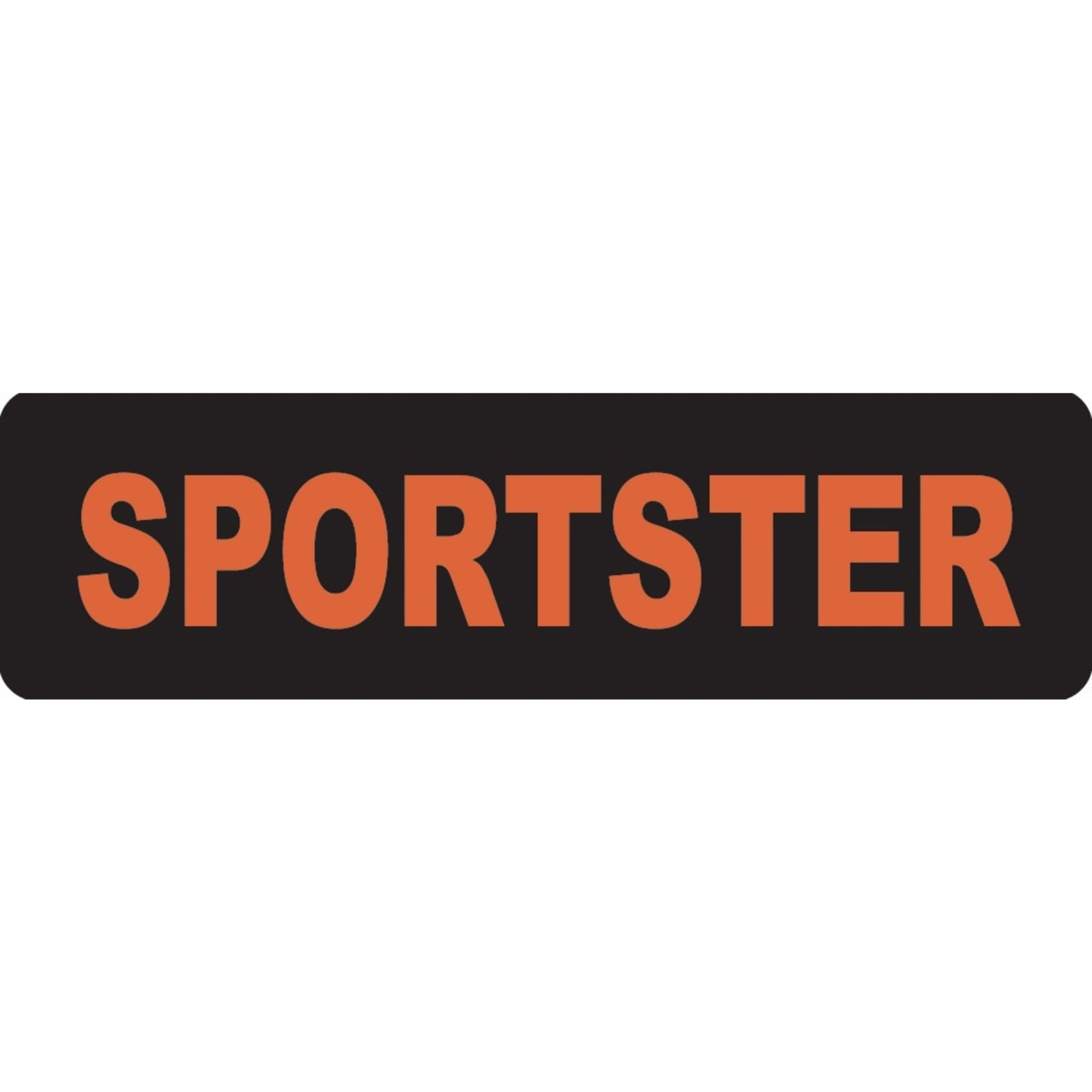 Sportster vinyl motorcycle helmet sticker - biker decal