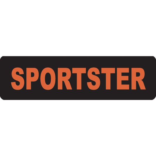 Sportster vinyl motorcycle helmet sticker - biker decal