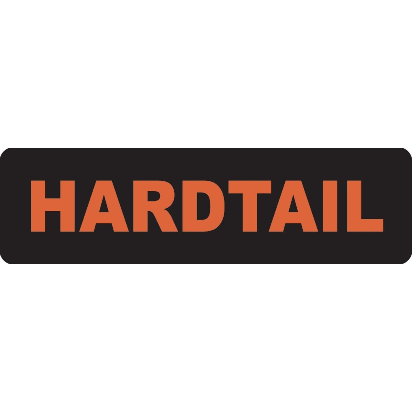 Hardtail vinyl motorcycle helmet sticker - biker decal