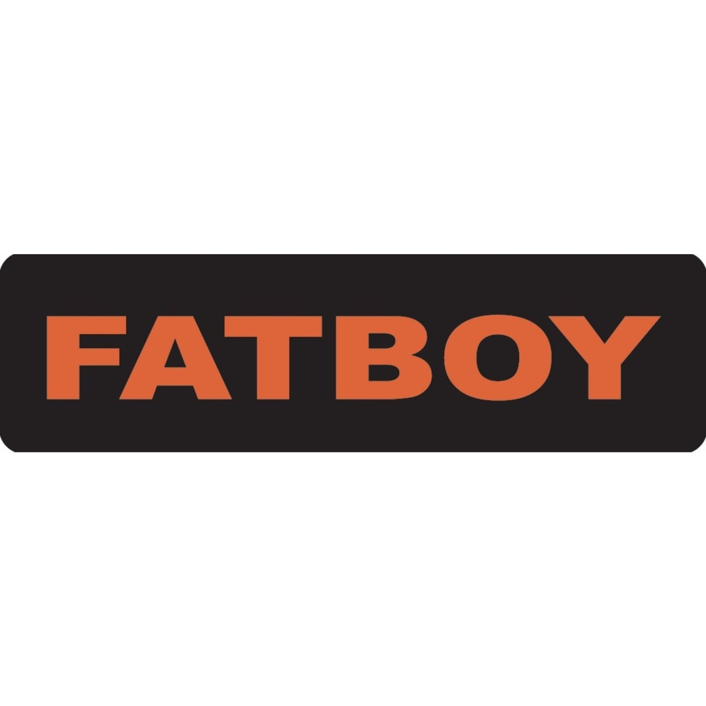 Fatboy vinyl motorcycle helmet sticker - biker decal