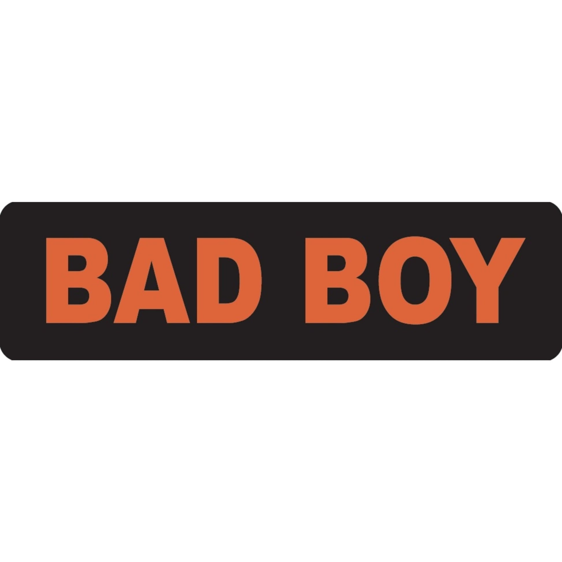 Bad boy vinyl motorcycle helmet sticker - biker decal