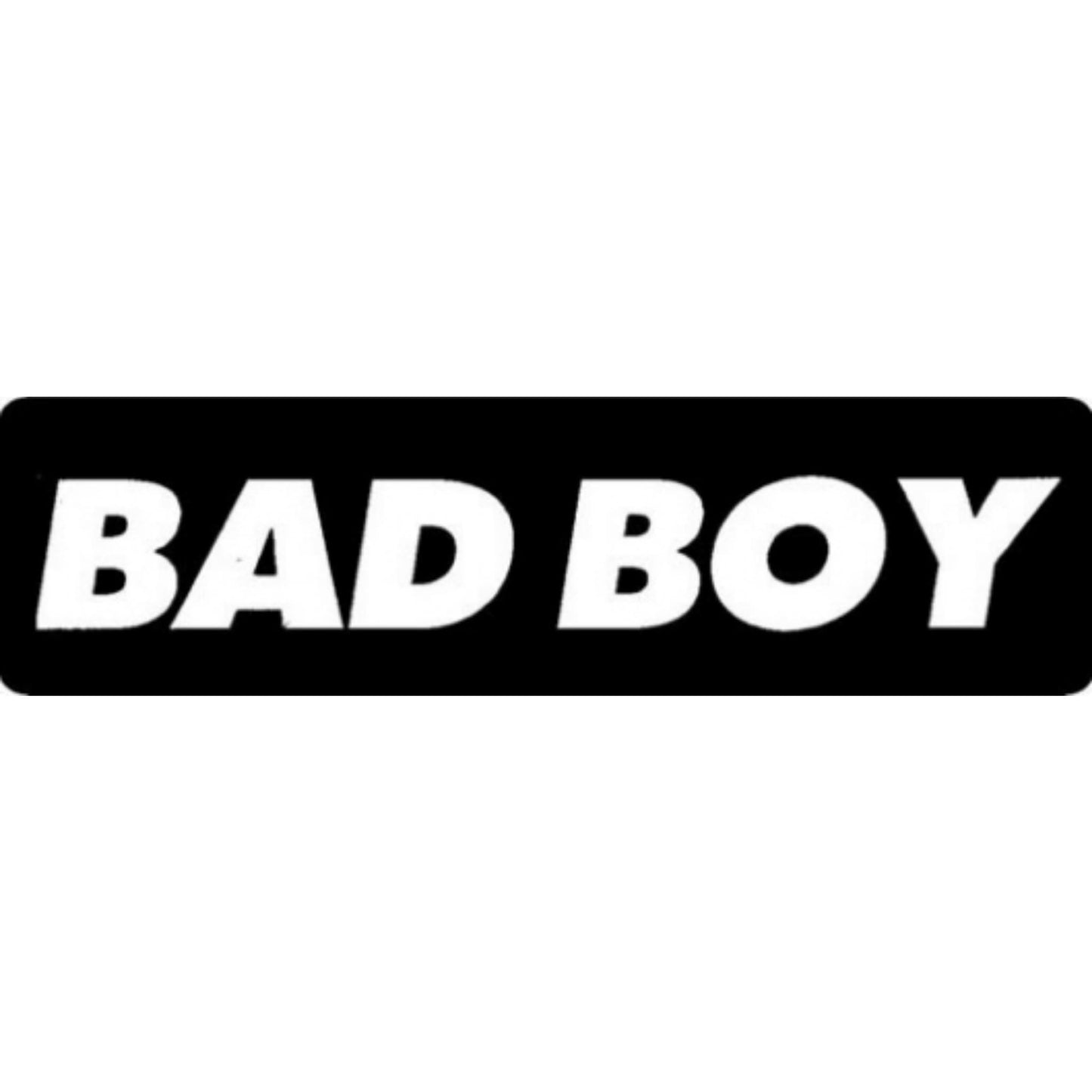 Bad boy vinyl motorcycle helmet stickers - biker decal