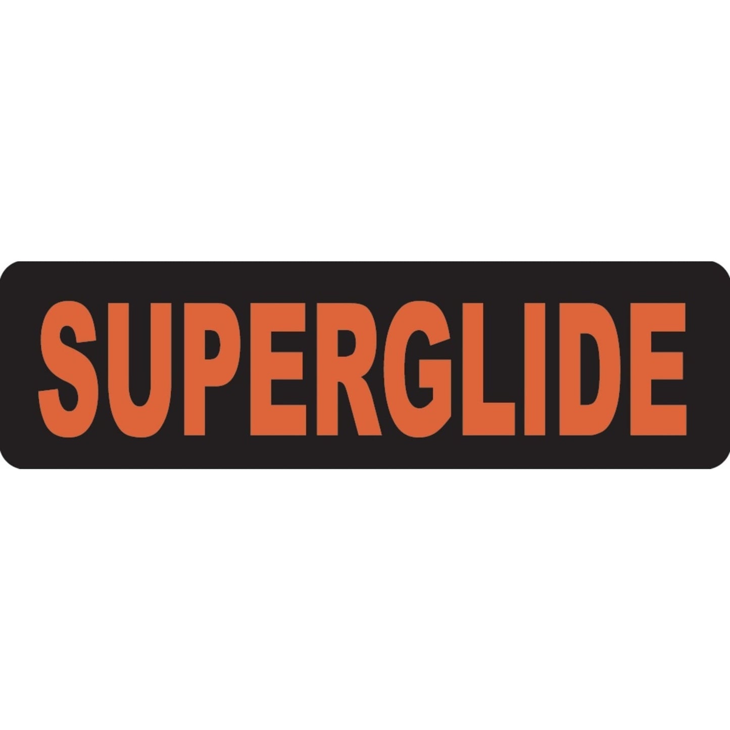 Superglide vinyl motorcycle helmet sticker - biker decal