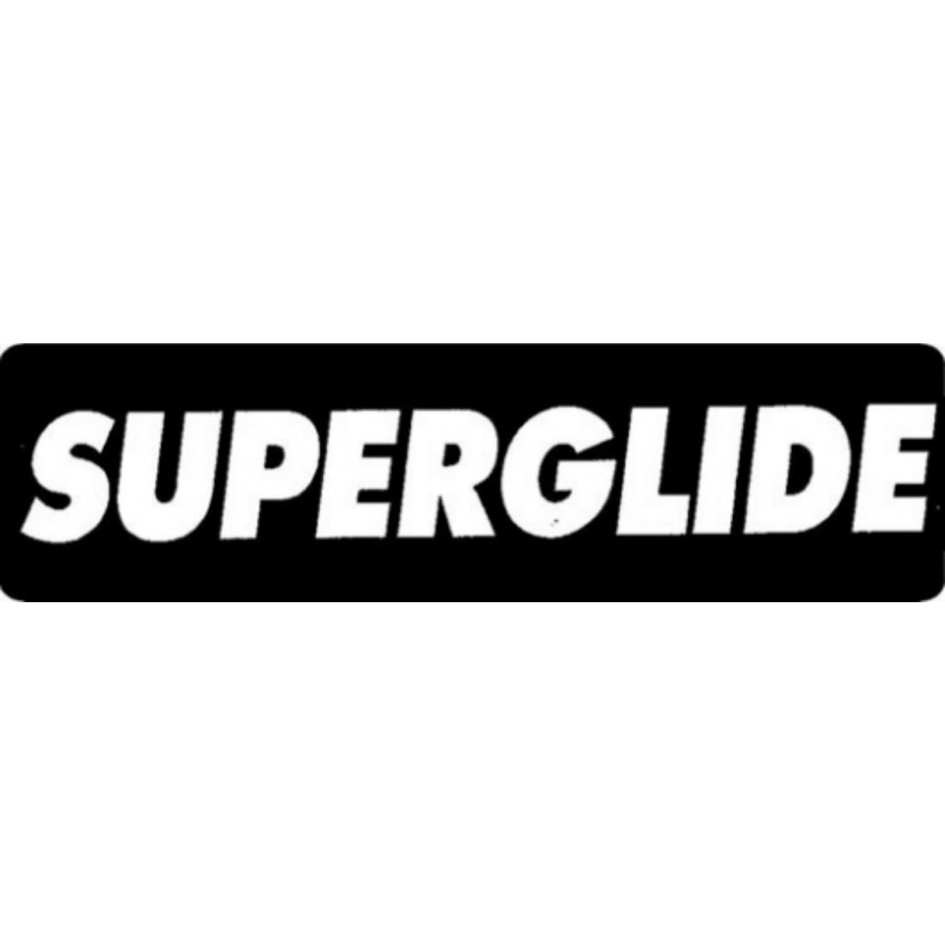 Superglide vinyl motorcycle helmet stickers - biker decal
