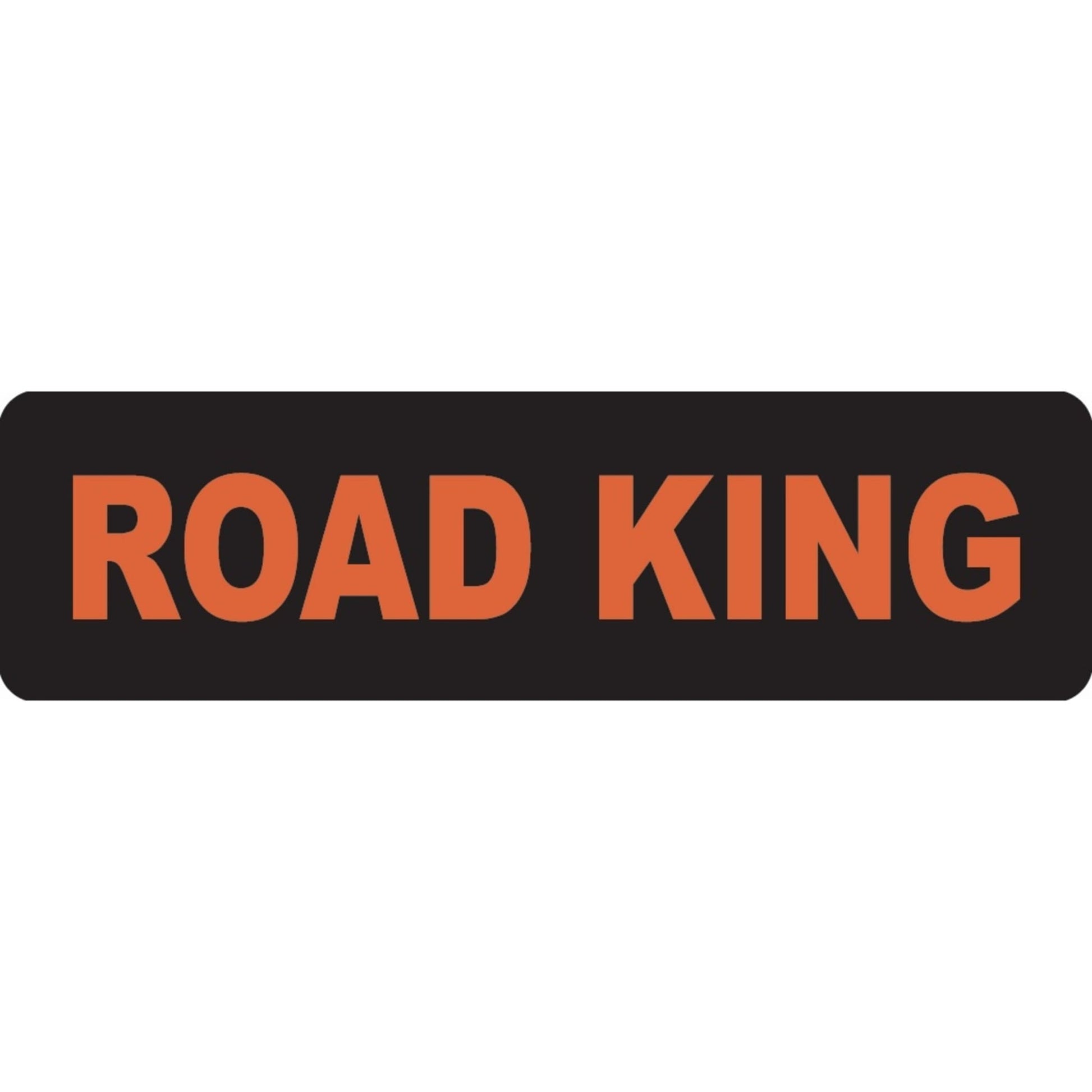 Road king vinyl motorcycle helmet sticker - biker decal