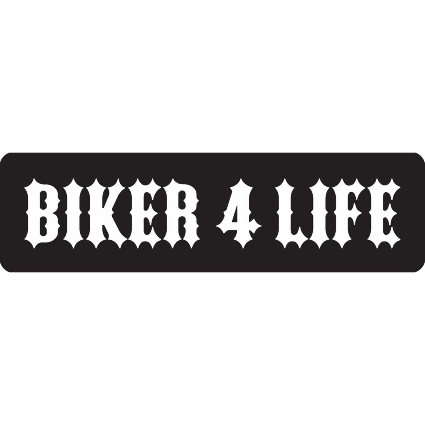Biker 4 life vinyl motorcycle helmet sticker - biker decal