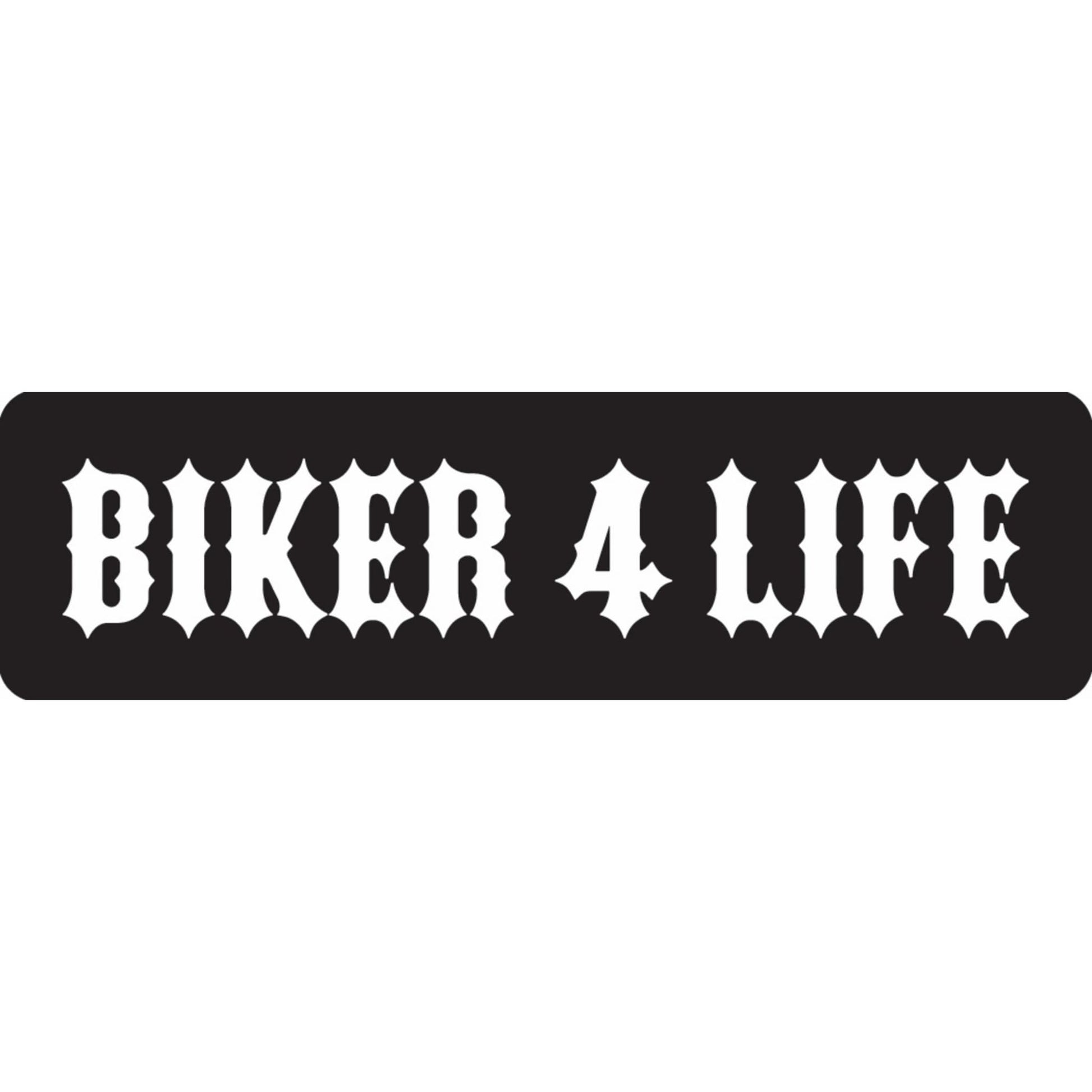 Biker 4 life vinyl motorcycle helmet sticker - biker decal